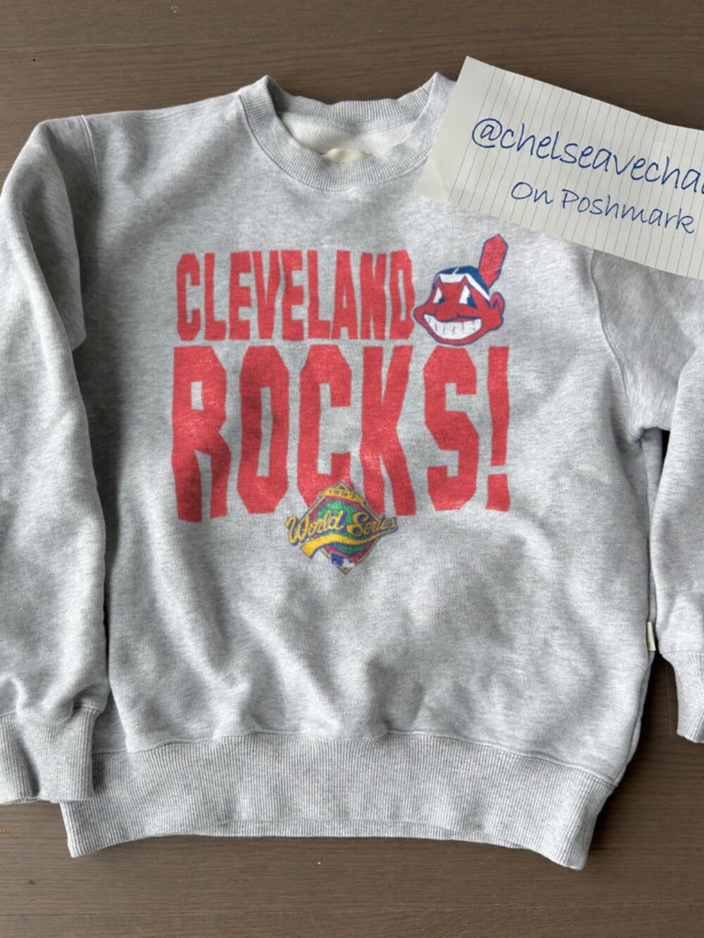 Vintage Cleveland Indians 1997 World Series Baseball Sweatshirt, MLB Shirt Tee